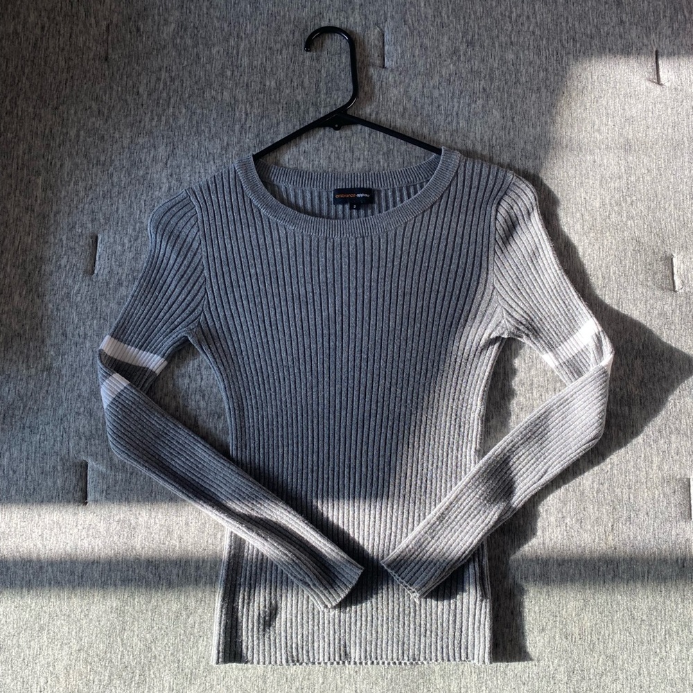 Ribbed Long Sleeve Sweater